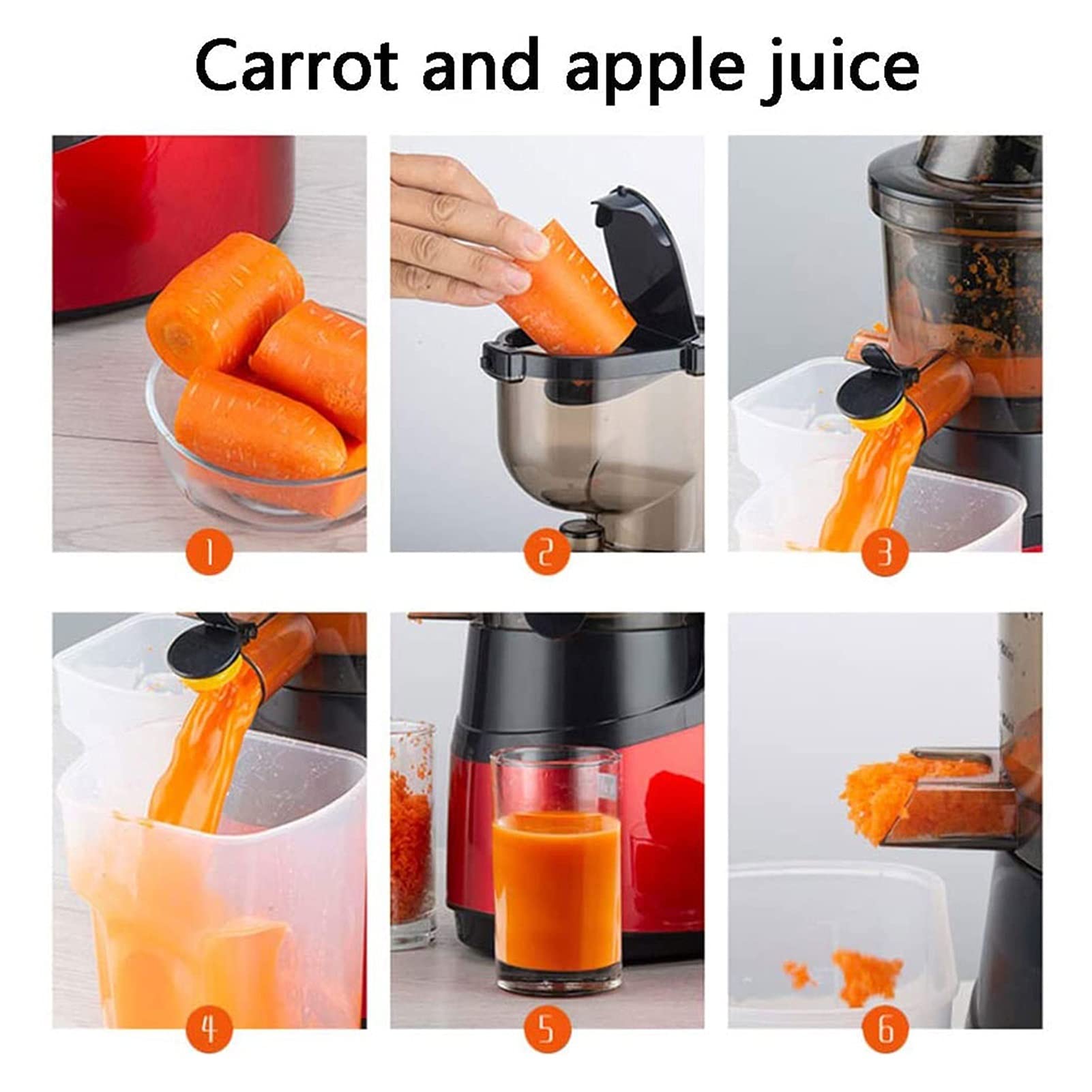 Premium Centrifugal Juicer for Fruits & Vegetables - Wide Mouth, Non-Slip Feet, BPA-Free - Perfect for Healthy Juicing at Home, Gym, or Office (Color: Black)