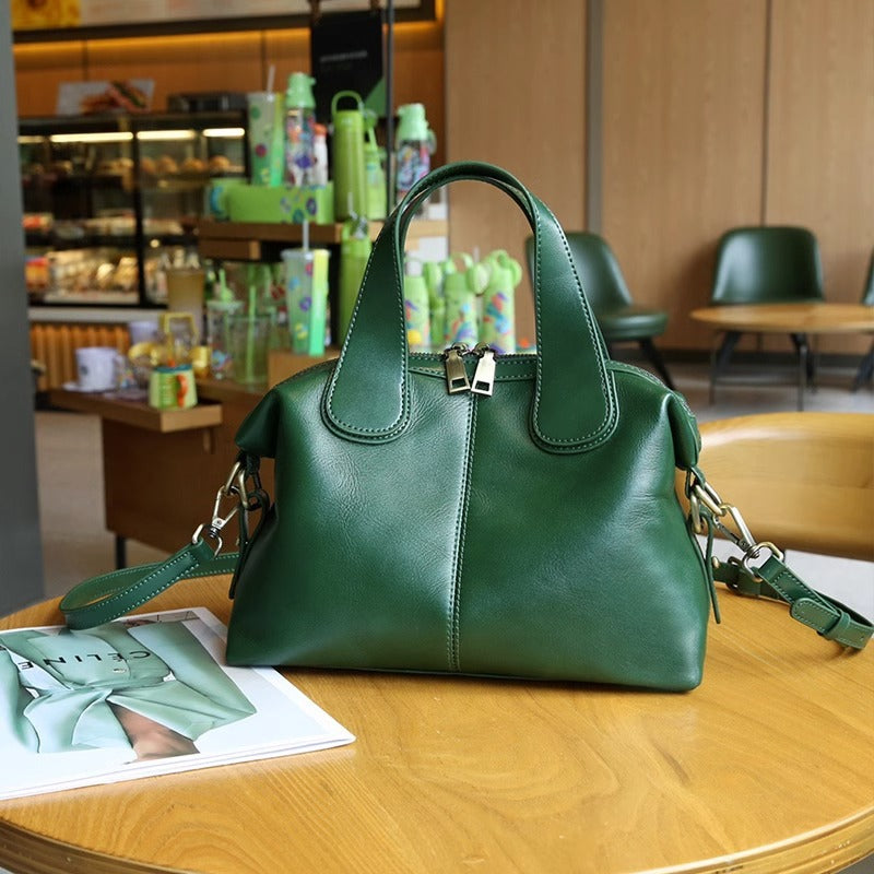 Stylish Genuine Leather Handbag for Women - Professional Work Tote with Multiple Pockets - Perfect for Office, Business Meetings & Daily Commute