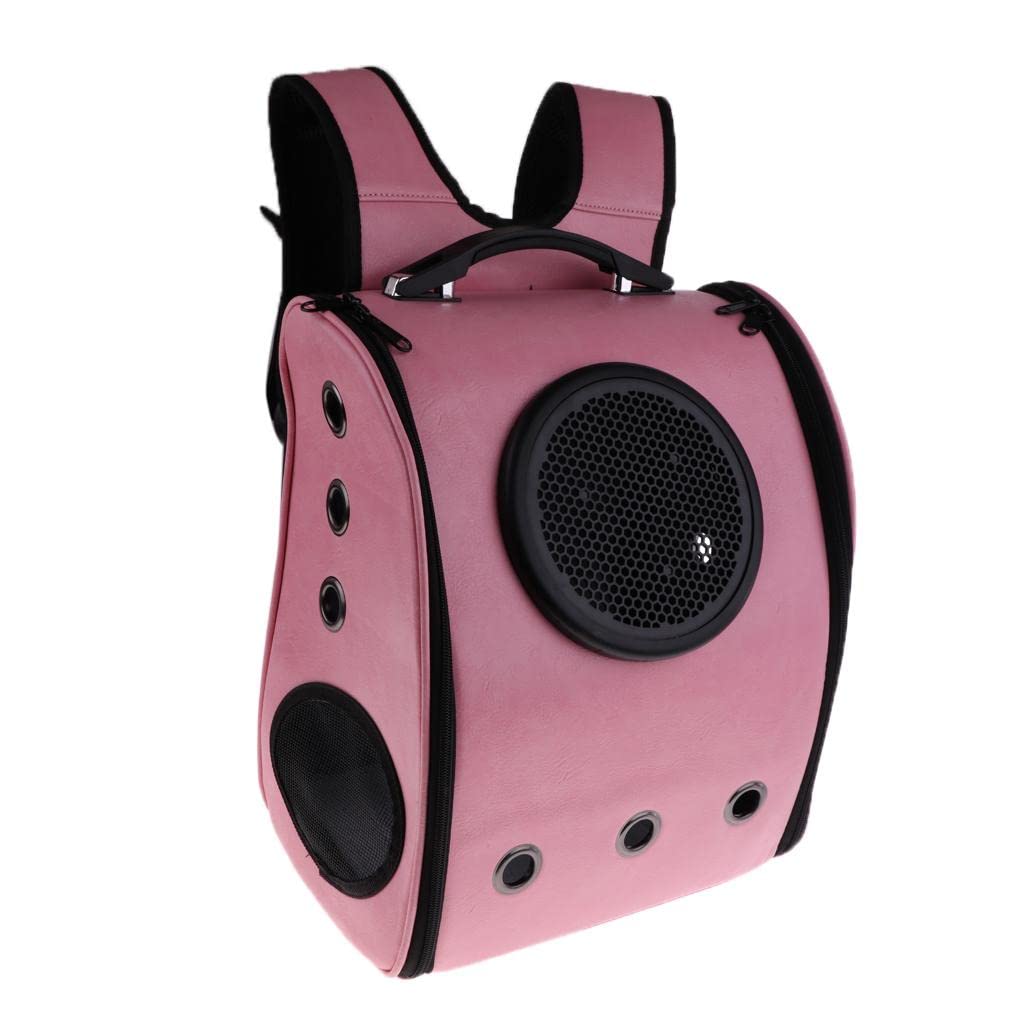 Enakshi Astronaut Capsule Pet Carrier Backpack - Pink Space-Themed Travel Bag for Dogs & Cats | Portable Pet Carrier for Airplane, Car, Hiking & Outdoor Adventures | Pet Supplies & Dog Accessories