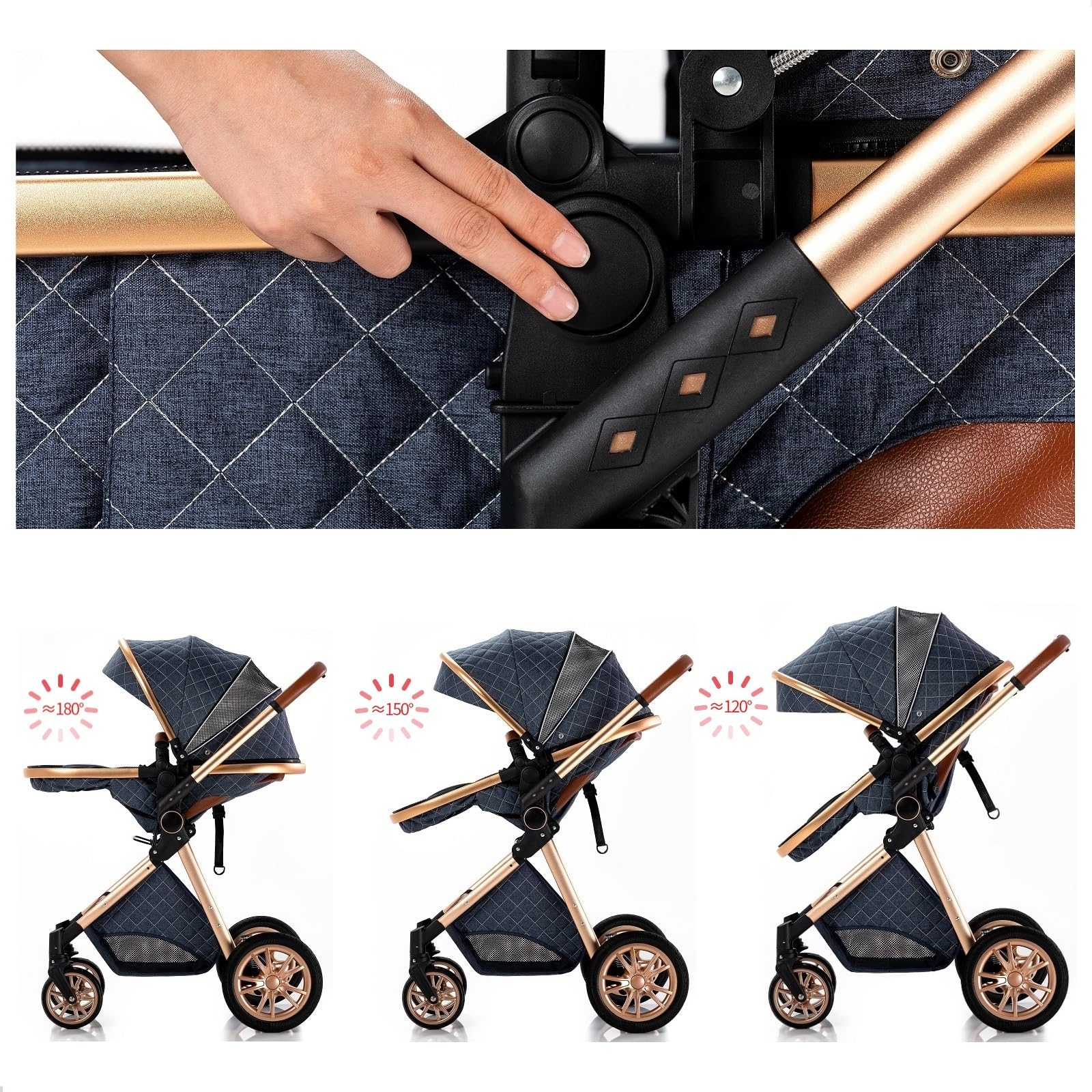 2 in 1 Lightweight Travel Stroller for Baby & Toddler | Portable Quick-Fold Aluminum Frame Stroller with Rain Cover & Mosquito Net | Perfect for Air Travel, Shopping & Outdoor Adventures