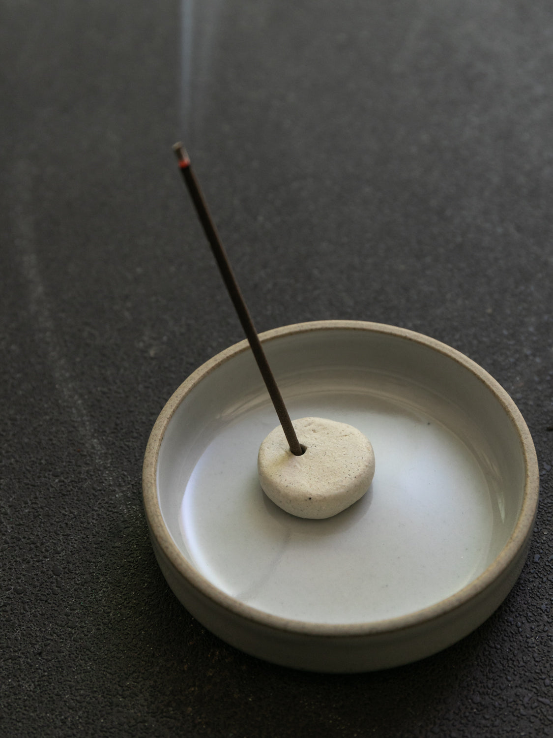 M. Isojima Stone Incense Holder - Natural Aromatherapy Burner for Meditation, Yoga & Home Decor | Handcrafted Zen Style Incense Stick Stand for Relaxation & Spiritual Wellness