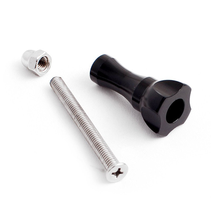 GoPole Aluminum Thumbscrew Mount for GoPro Cameras - Durable Black Tripod Adapter for Action Shots, Vlogging & Outdoor Adventures