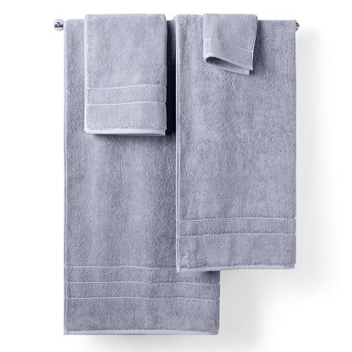 Brooklinen Super-Plush Turkish Cotton Bath Towels Set of 2 - 100% Premium Cotton, Ultra Absorbent & Quick-Drying, Smoke Gray | Luxury Spa & Bathroom Essentials for Home, Hotel & Gifting