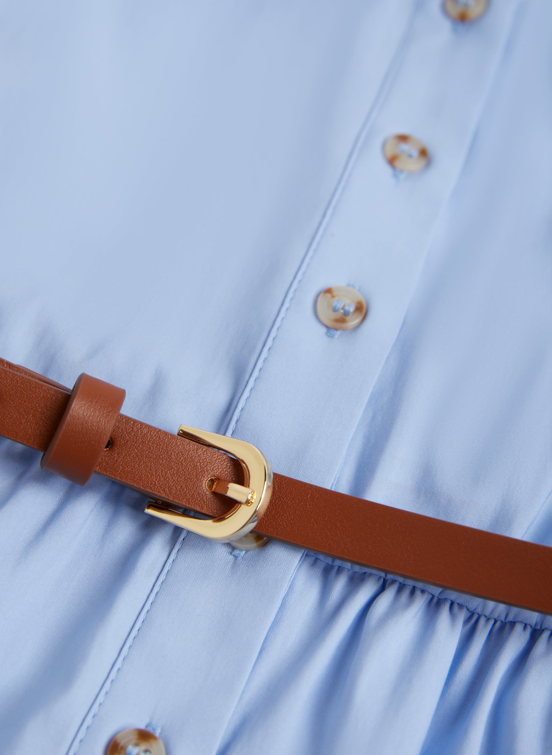 Elegant Belted Button Front Dress for Women - Stylish Casual & Office Wear - Perfect for Work, Dates & Special Occasions
