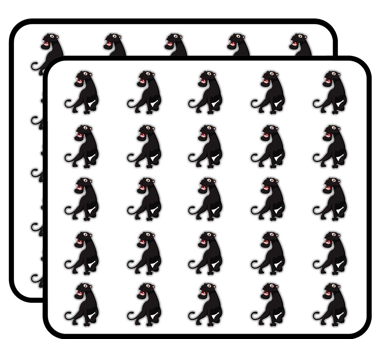 50 Pack Funny Black Panther Cartoon Stickers for Scrapbooking, DIY Crafts, Bullet Journals - Perfect for Kids Art Projects, Planner Decor & School Supplies