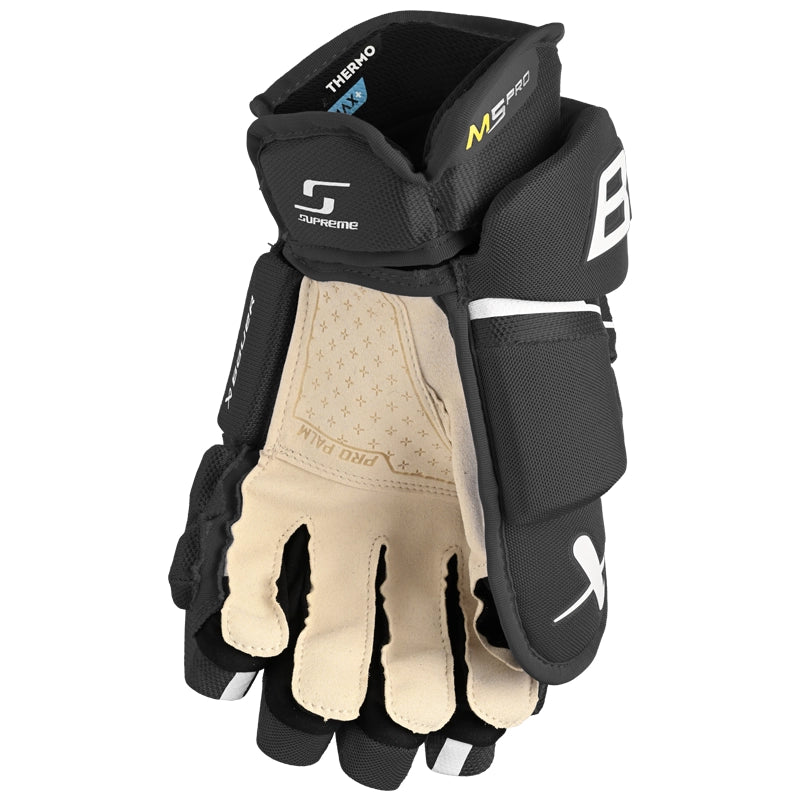 Bauer Supreme M5 Pro Intermediate Hockey Gloves - Left & Right Hand - Durable Protection for Ice Hockey Players - Perfect for Training & Games