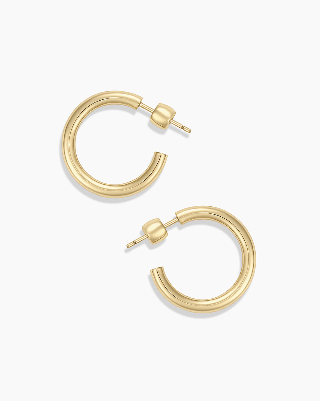 14K Gold Carter Hoops Earrings for Women - Dainty Minimalist Huggie Hoops for Everyday Wear | Perfect for Gifts, Parties & Casual Outfits