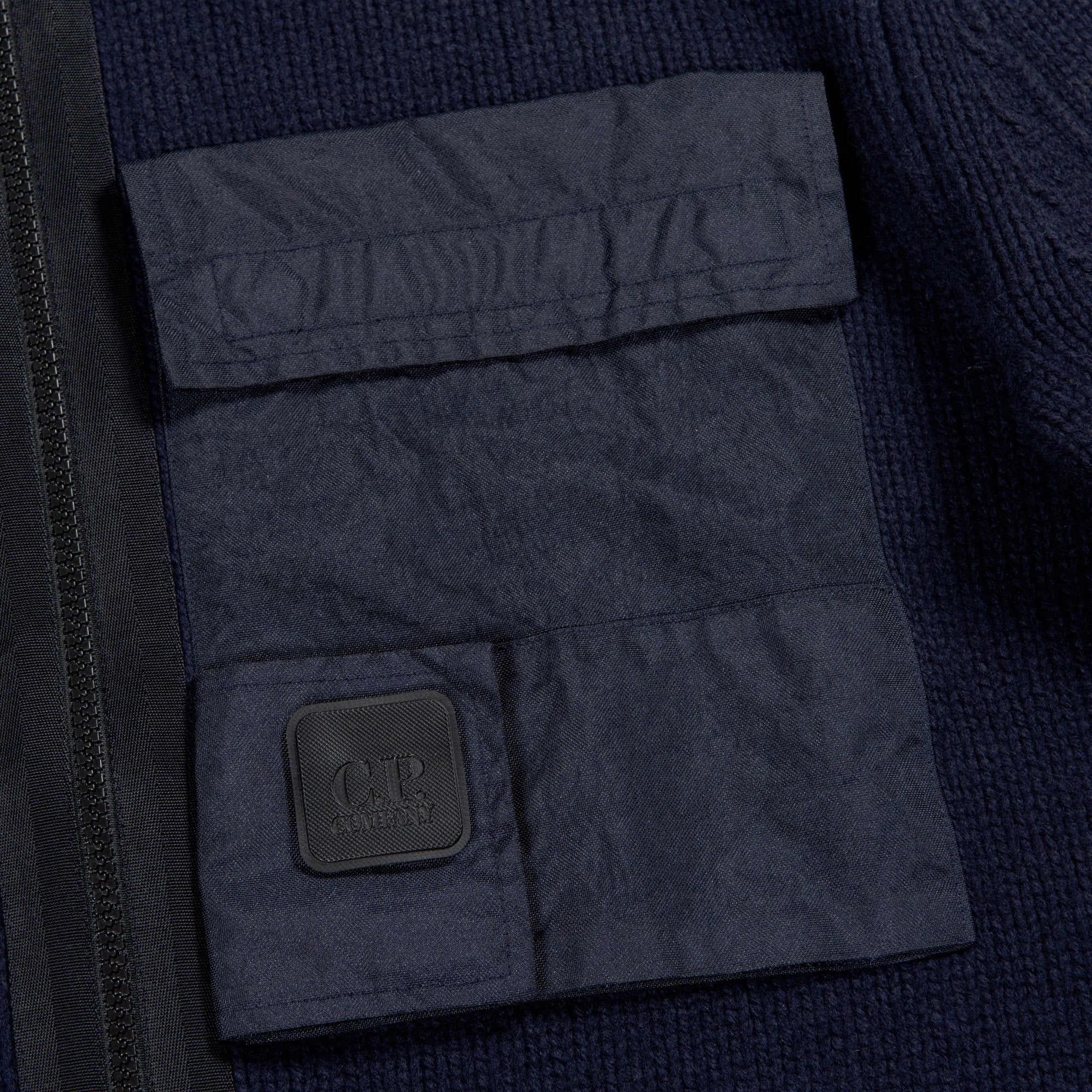 CP Company Urban Protection Pocket Cardigan for Men - Lightweight Water-Resistant Travel Sweater for Outdoor & City Wear