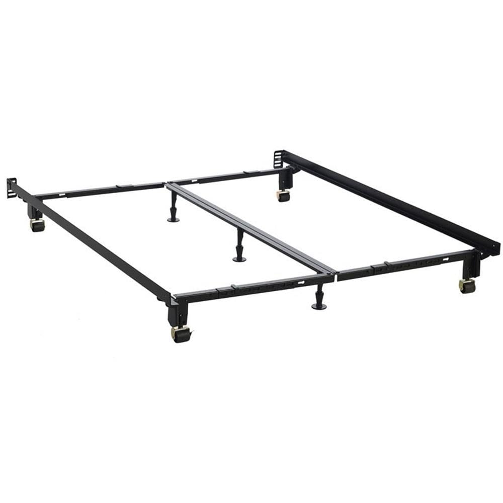 Heavy Duty Multi-Fit Bed Frame - Twin to Cal King for Home & Hotel Use