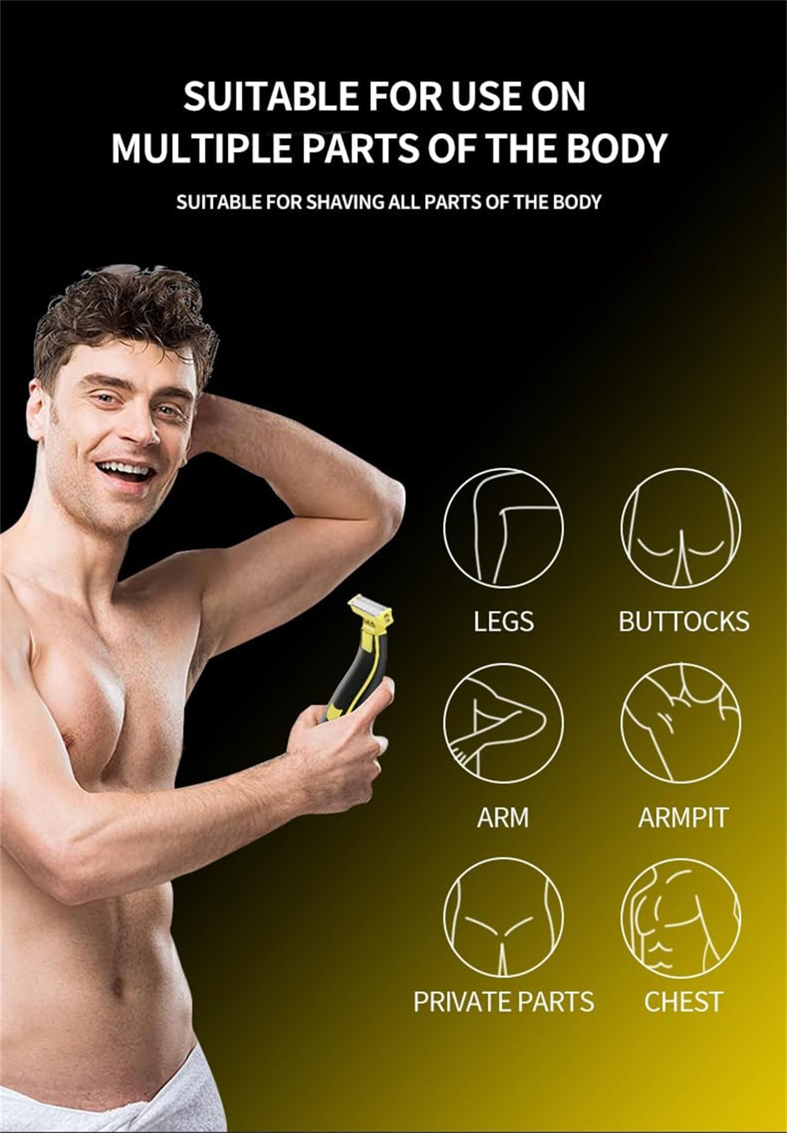 Premium Wet & Dry Electric Shaver for Men - Rechargeable Cordless Razor with Fast Motor & Non-Slip Grip - Includes Cleaning Brush - Ideal for Travel, Gym & Daily Shaving - Model #9
