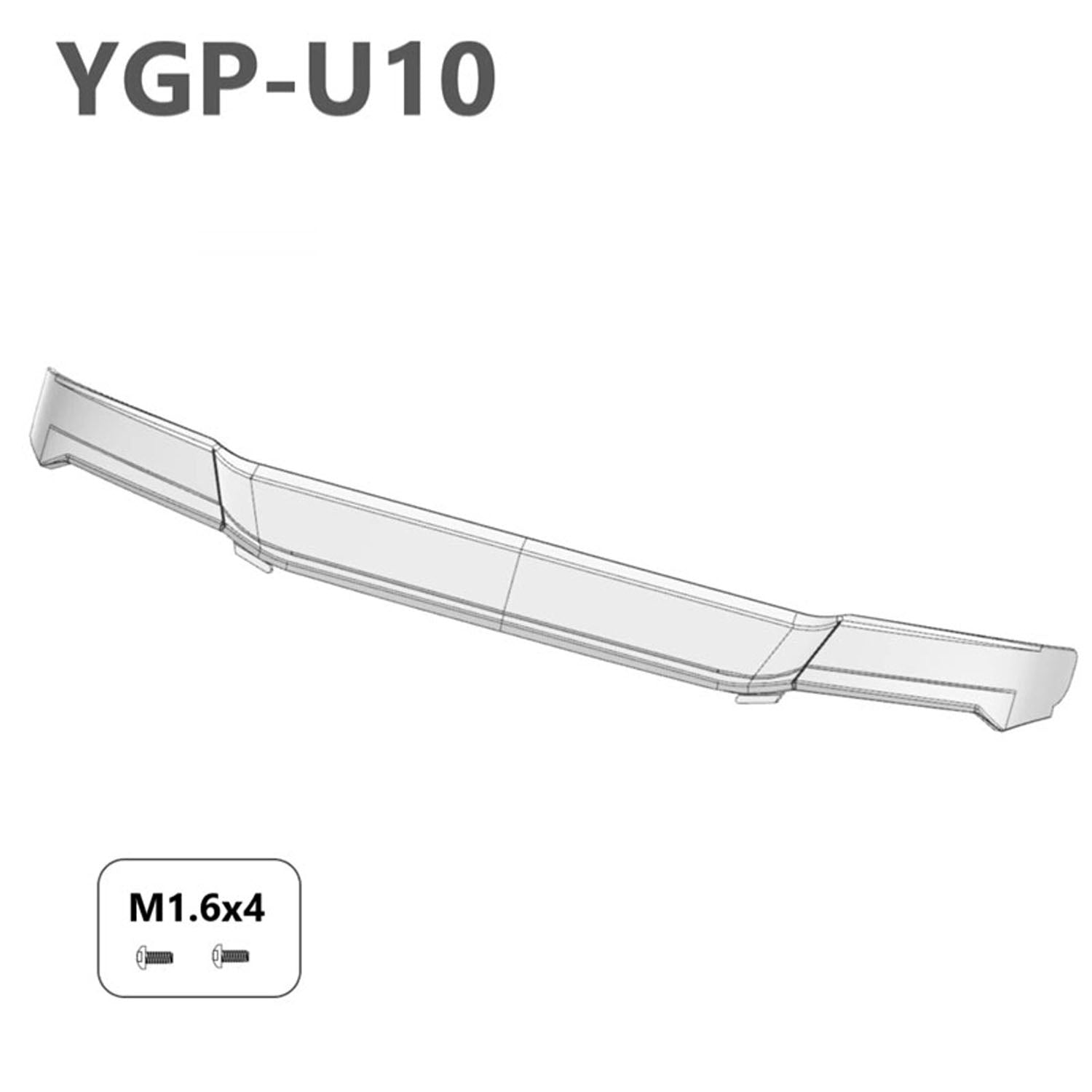 High-Quality Plastic Windshield Bezel for 1/14 Scale Tamiya SC 770S RC Tractor Truck - Upgrade Part for Models 56368 & 56371 - Perfect for DIY Enthusiasts and RC Car Customization Projects