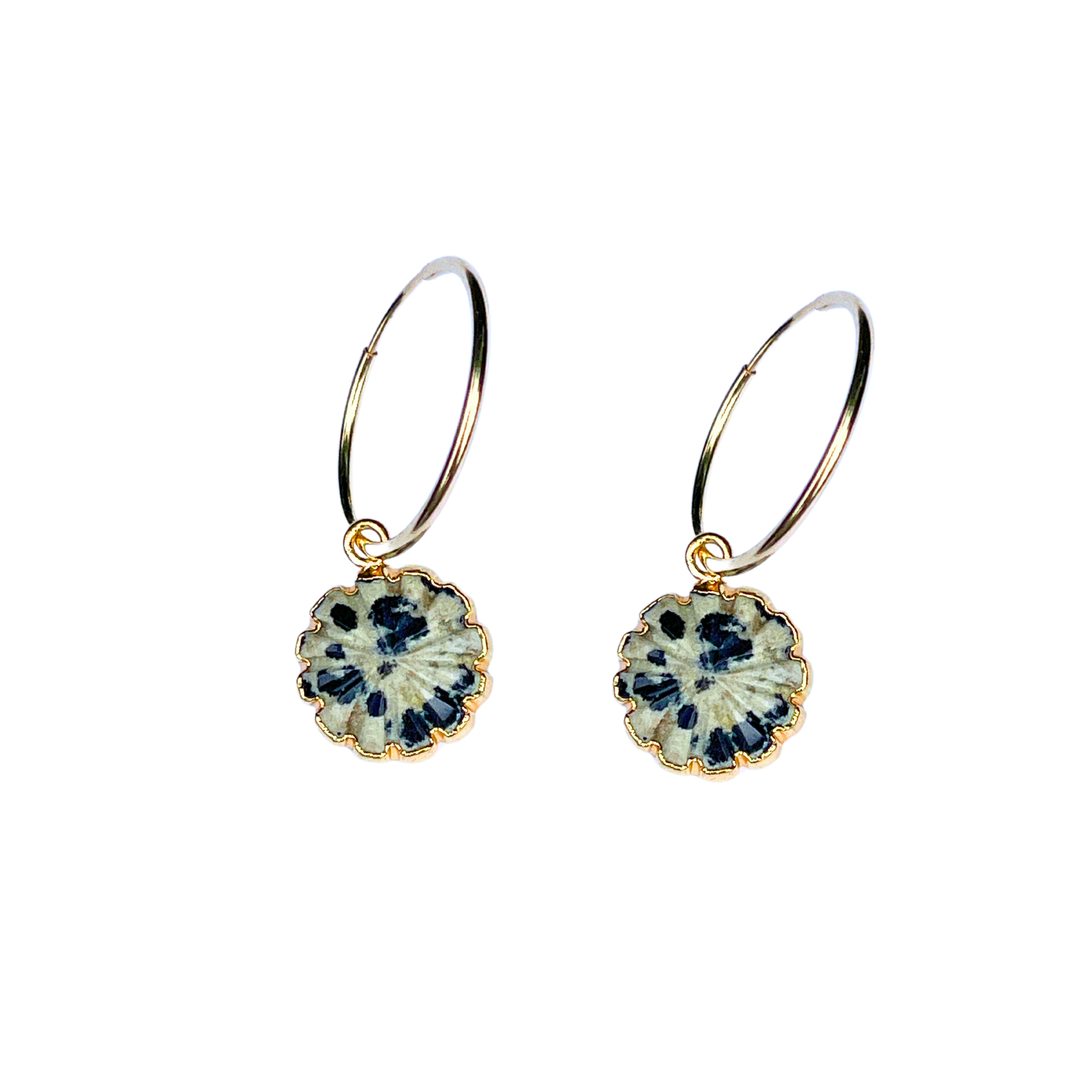 Bloom Hoop Earrings for Women - 14K Gold Plated Dainty Hoops - Trendy Minimalist Jewelry for Everyday Wear, Parties & Gifts