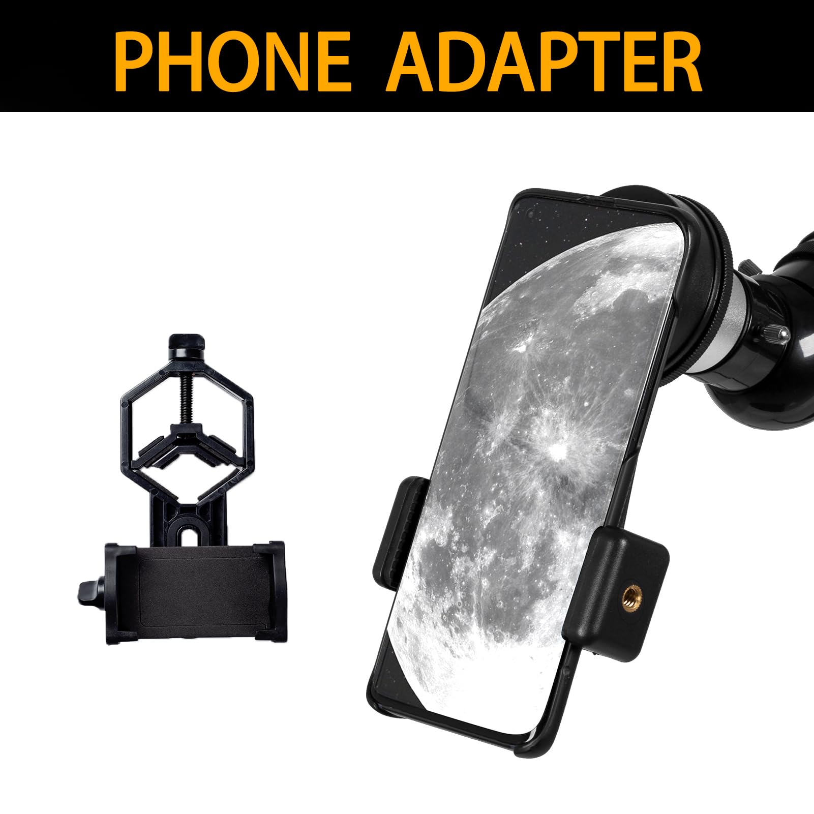 70mm Aperture 700mm Refractor Telescope for Adults & Beginners - Portable Astronomy Telescope for Moon Viewing, Planet Observation & Stargazing with Tripod, Phone Adapter & Carrying Bag - Perfect for Backyard Astronomy, Camping & Outdoor Adventures
