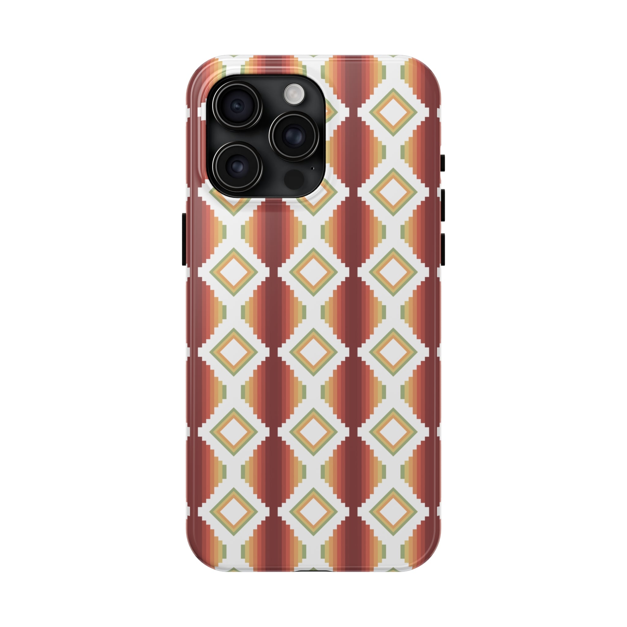 Durable Southwestern Rio Boho Hard Phone Case for iPhone & Samsung - Stylish Protection for Travel & Outdoor Adventures