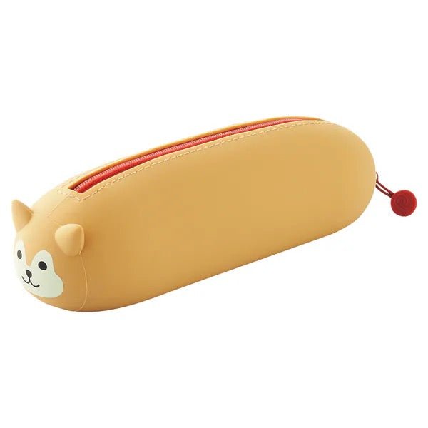 PuniLabo Nekorobi Cat Pen Pouch Case - Cute Stationery Organizer for School, Office & Travel - LIHIT LAB Collection