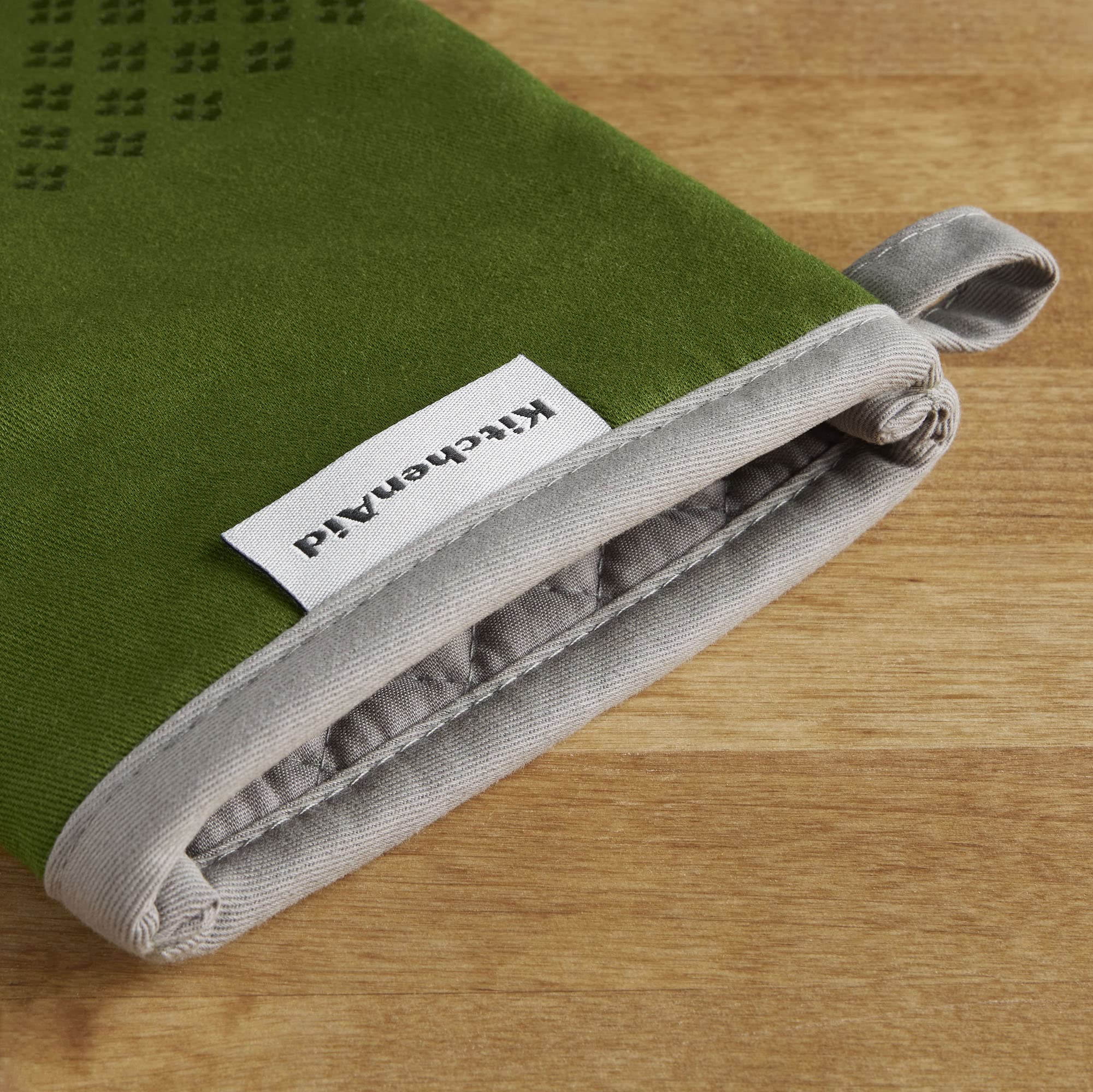 **KitchenAid Asteroid Oven Mitt Set - Heat Resistant, Matcha Green, 7