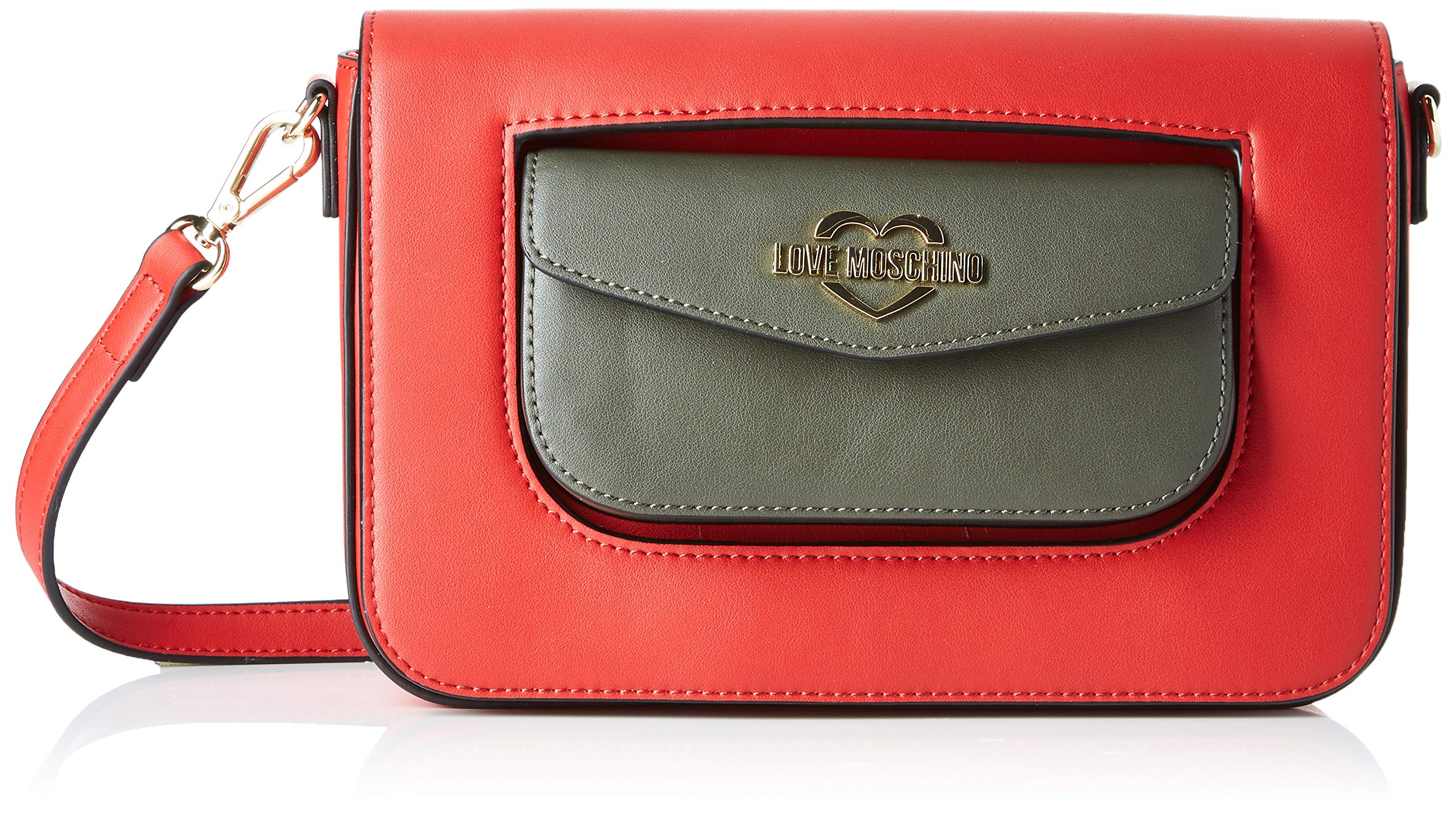 Love Moschino Leather Crossbody Bag for Women - Stylish Shoulder Purse with Adjustable Strap, Perfect for Daily Use, Travel & Shopping