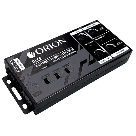 OLC2 ORION 2 Channel Line Output Converter with Bass Processor - High Quality Car Audio Signal Adapter for Amplifiers & Subwoofers - Perfect for Car Stereo Upgrades & Sound System Installations
