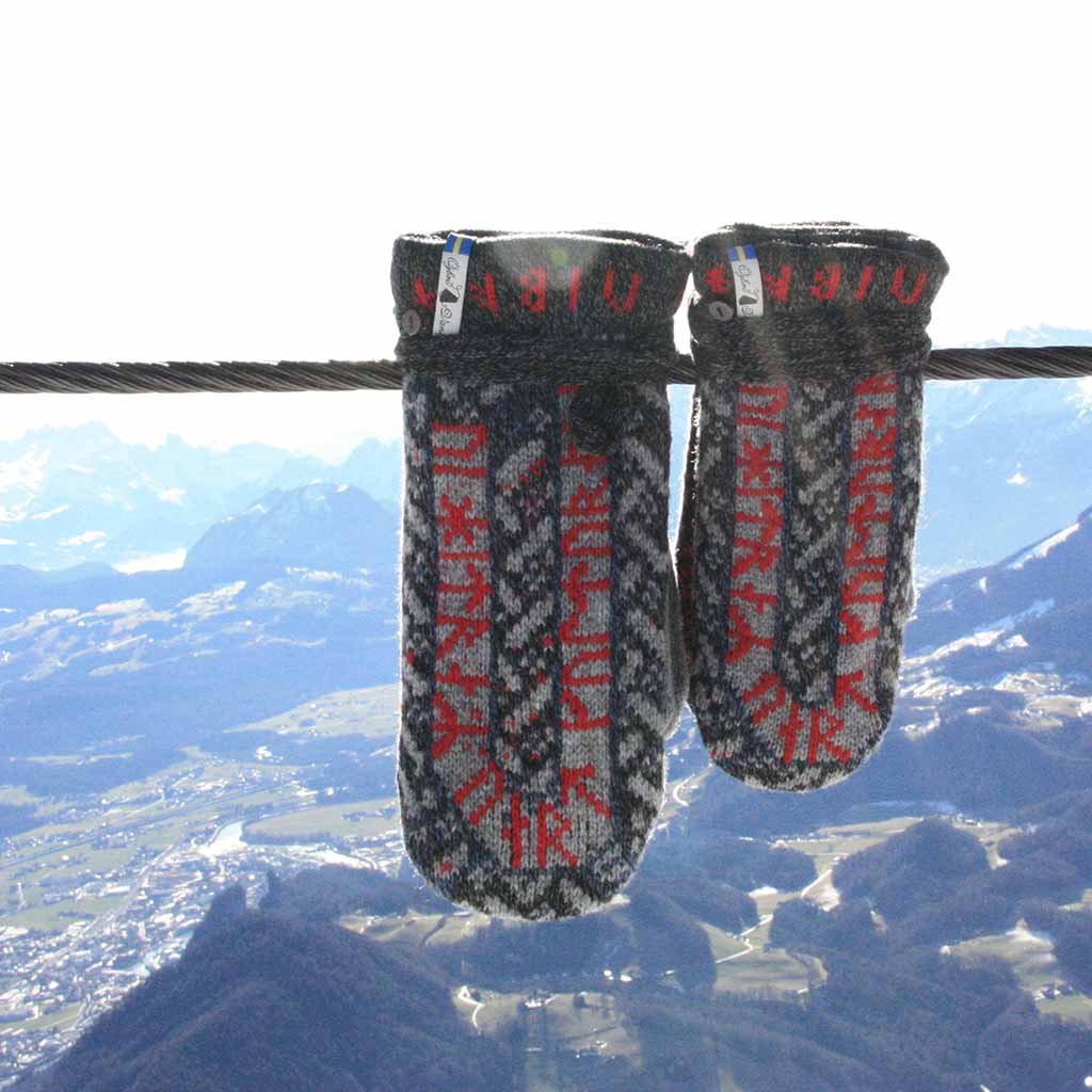 Futhark Thorbjörg Suede Palm Mittens - Warm Winter Gloves for Men & Women - Perfect for Skiing, Snowboarding & Outdoor Activities