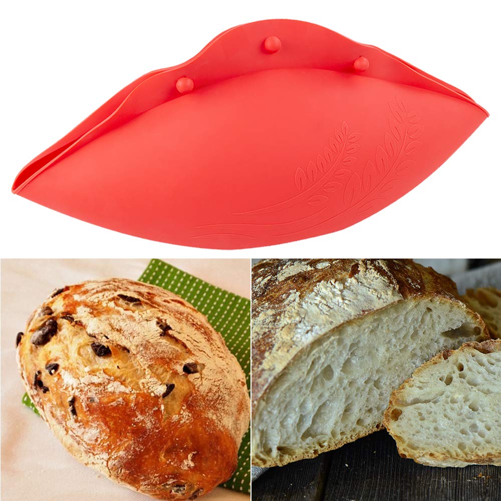 Kamehame Silicone Bread Bowl - BPA Free Loaf Pan & Microwave Steamer for No-Knead Dough, Sourdough Baking | Perfect for Homemade Bread, Vegetables & Meal Prep