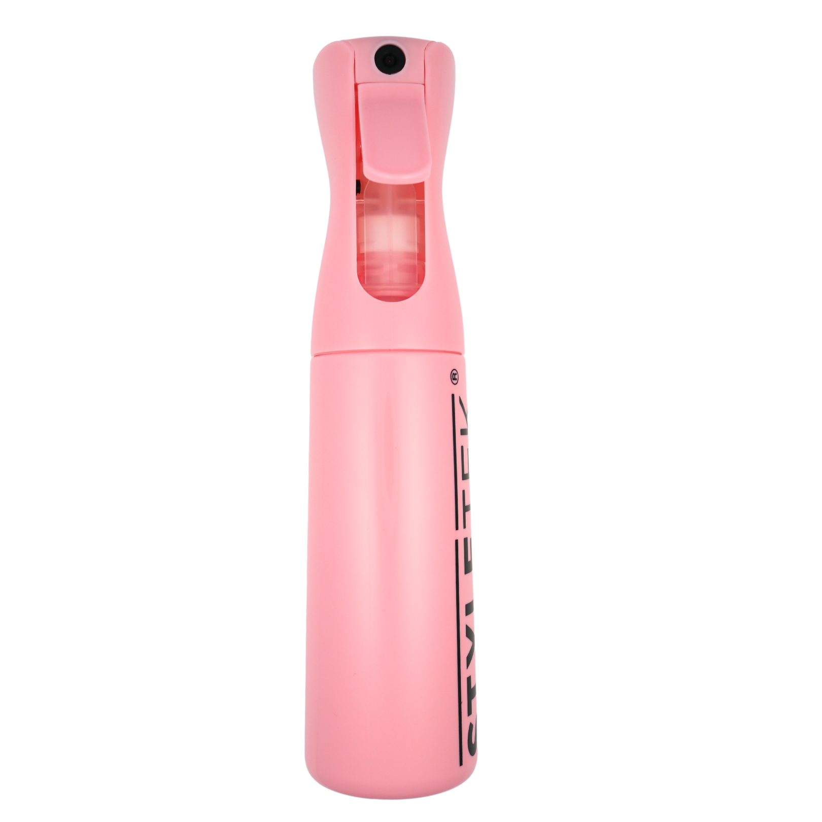 Styletek Continuous Mist Spray Bottle - 10 oz Pink Hair & Face Water Sprayer for Salon, Travel, Gym & Skincare - Fine Mist Setting Spray for Makeup, Plants & Cleaning