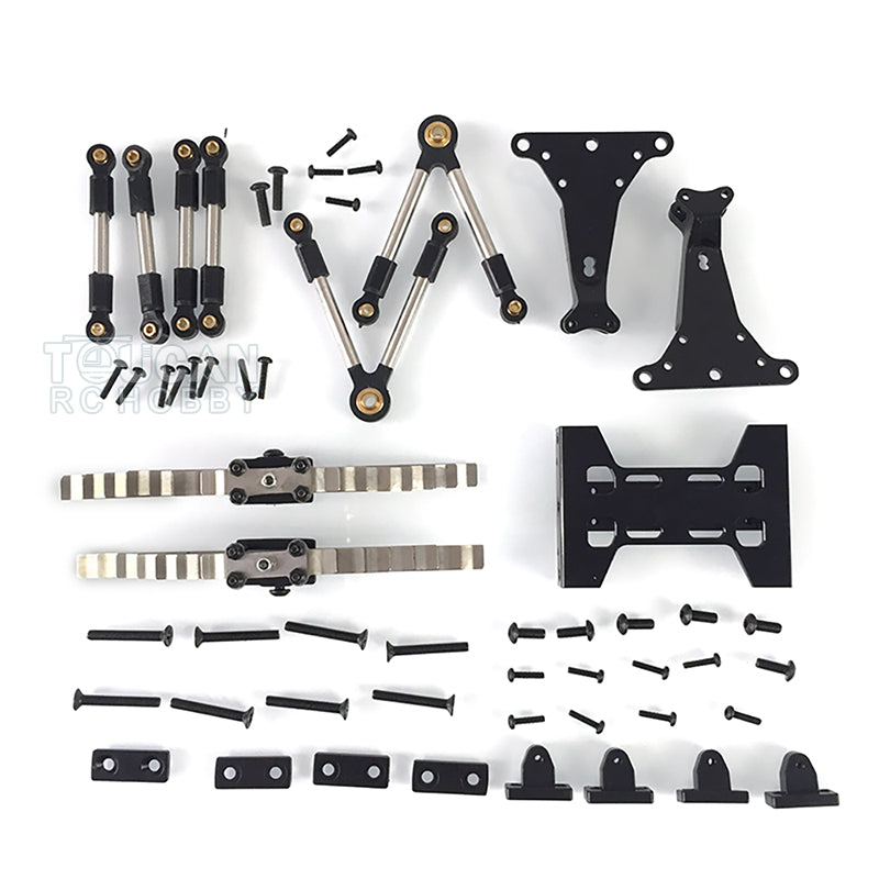 1/14 Scale Metal Rear Suspension Assembly for Tamiya DIY Tractor Truck & Trailer Car Models - Heavy Duty Upgrade Part for RC Crawlers & Scale Truck Builders (Off-Road, Crawling, Scale Modeling)