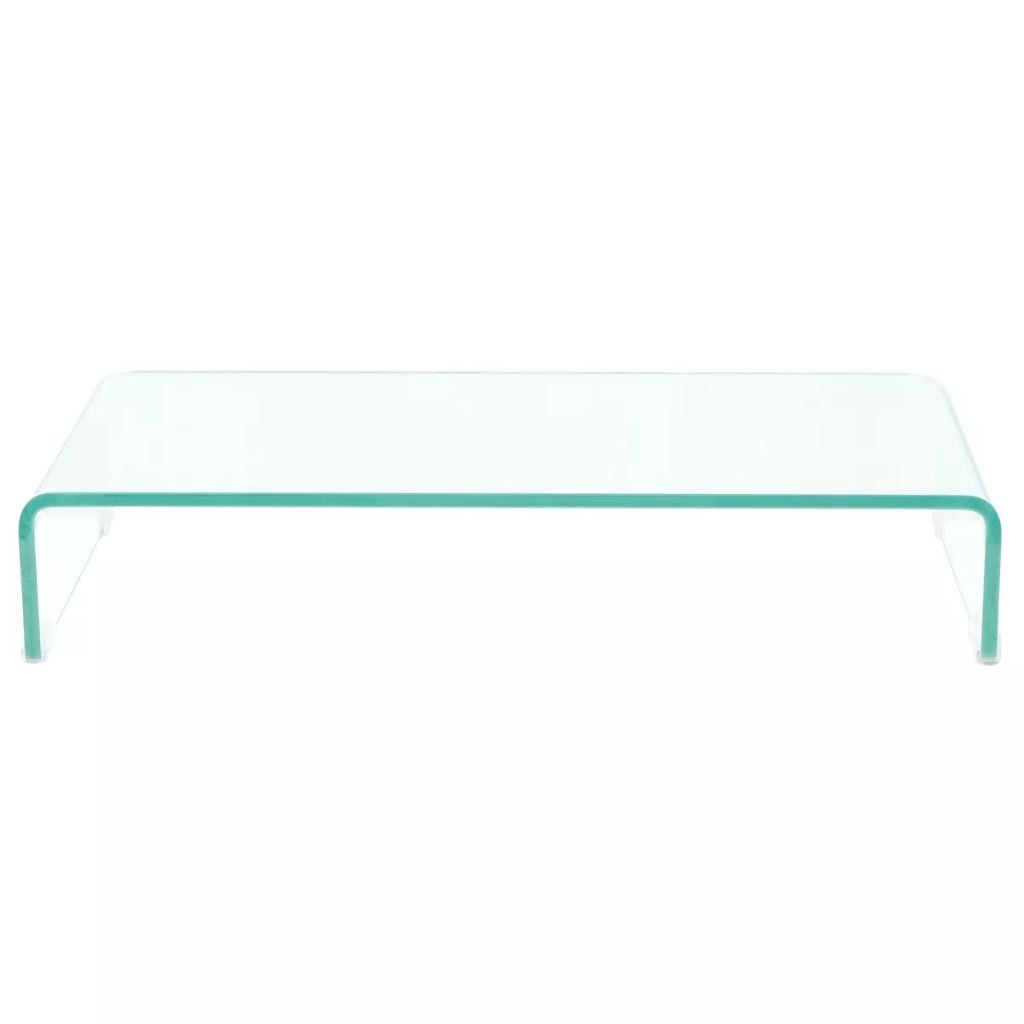 Clear Glass Monitor Stand for Desk - 27.6