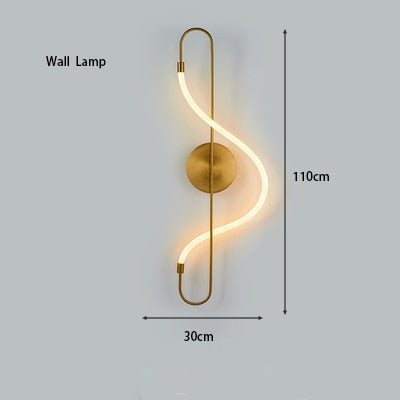 gold wall lamp
