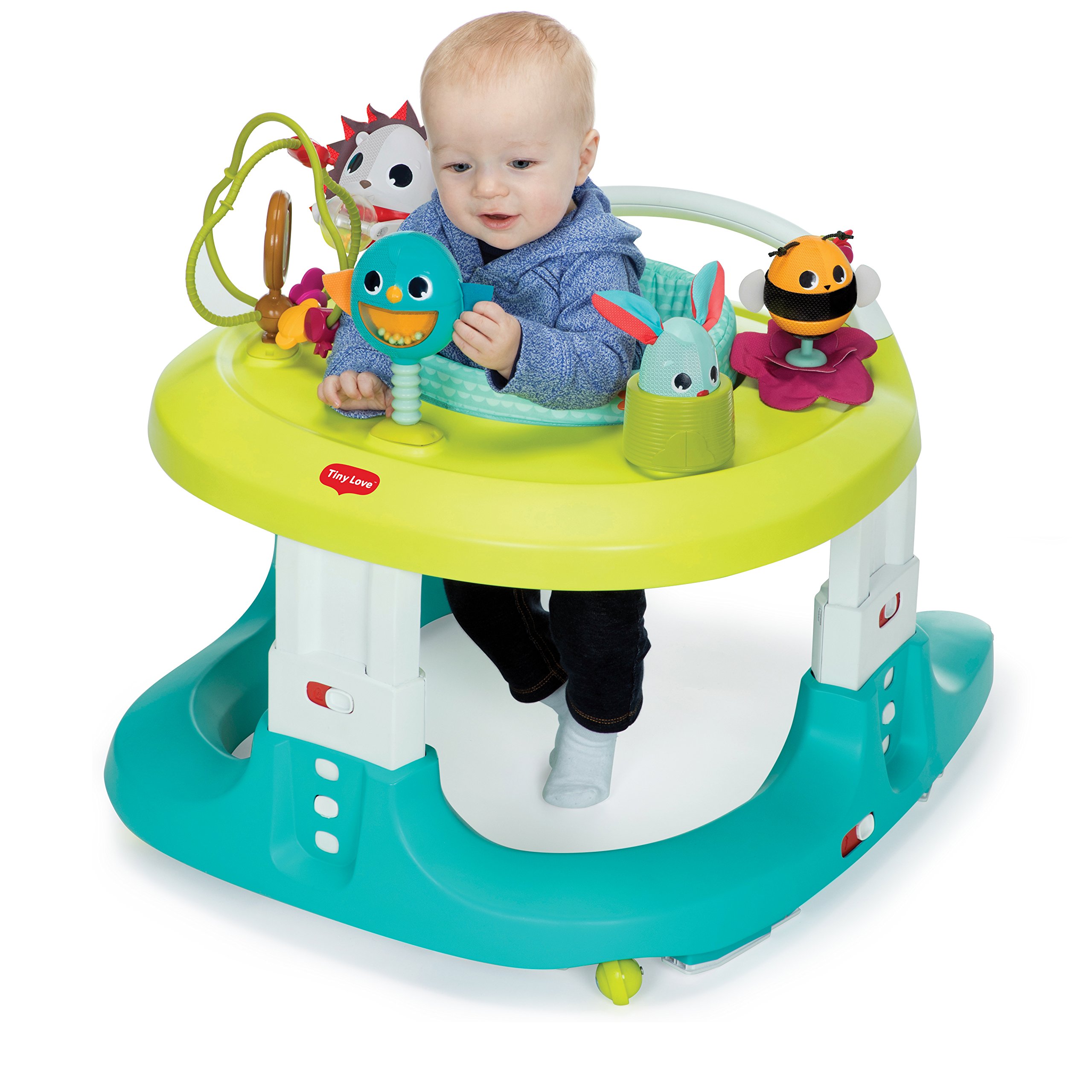 Tiny Love 4-in-1 Here I Grow Mobile Activity Center - Baby Walker & Developmental Toy with Interactive Activities for Infants | Perfect for Playtime, Learning & Motor Skills Development in Nursery or Daycare