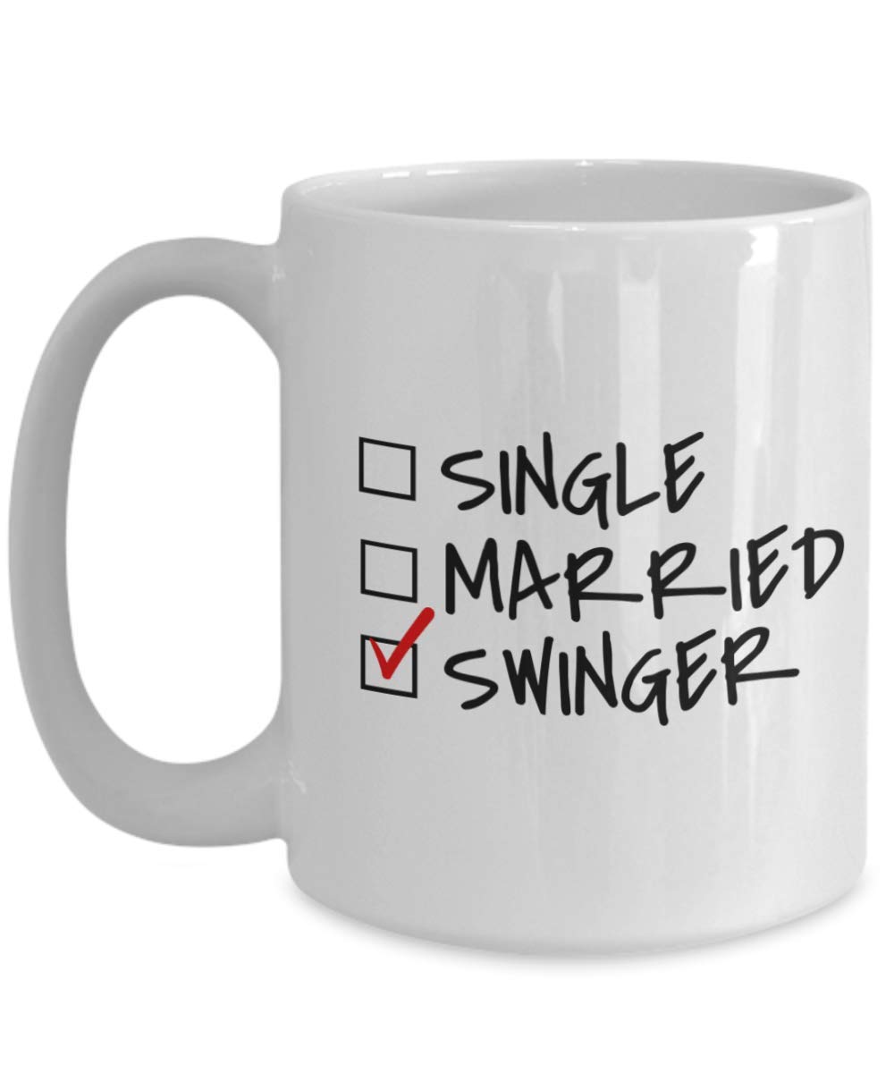 Funny Swinging Coffee Mug - Novelty Couples Gift for Adults - Perfect for Bachelor Parties, Anniversary Gifts & Naughty Humor Lovers