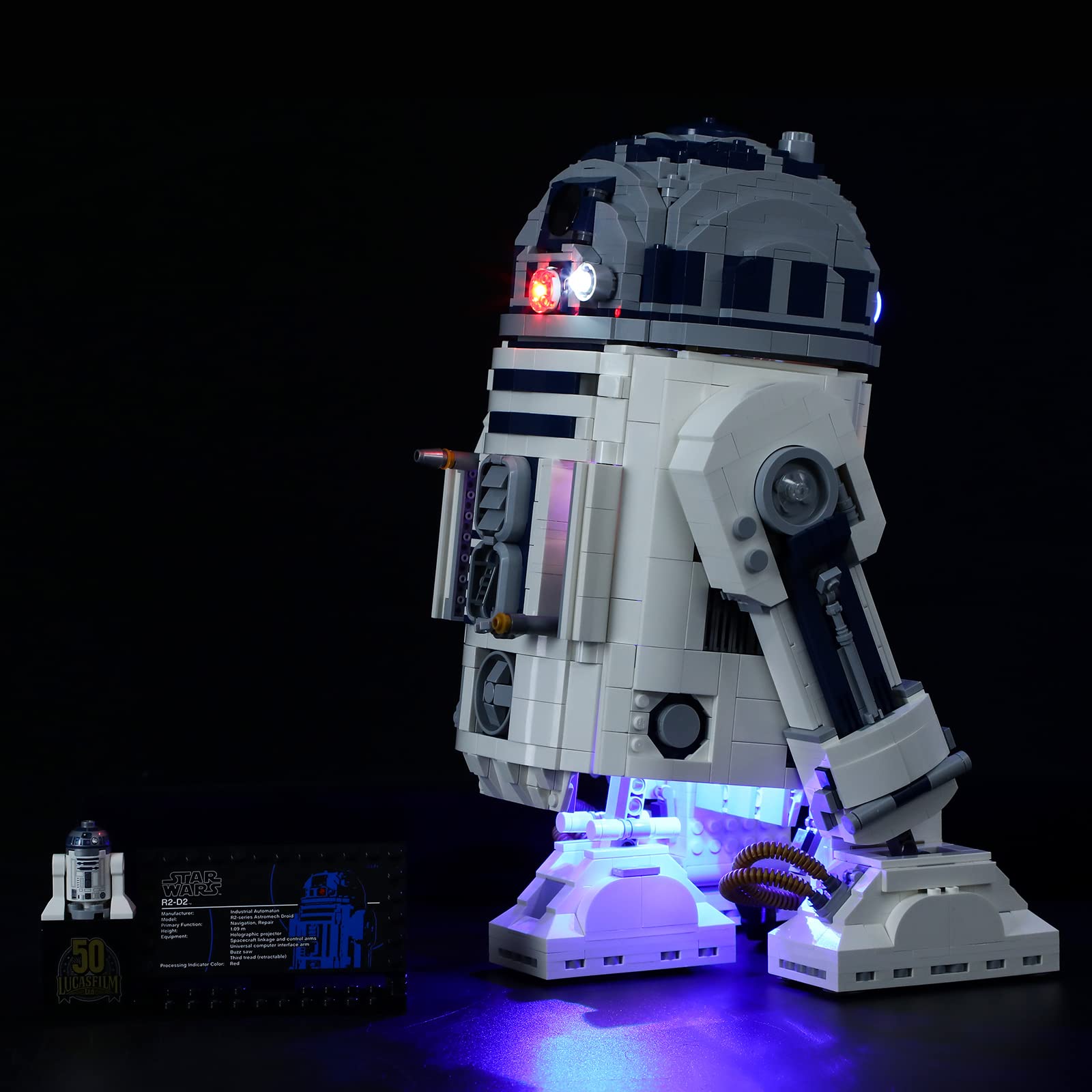 LIGHTAILING LED Light Kit for Lego 75308 R2-D2™ Building Blocks Model - Compatible with Star Wars R2-D2 Droid - DIY Lighting Set for Display & Night Scene Decoration