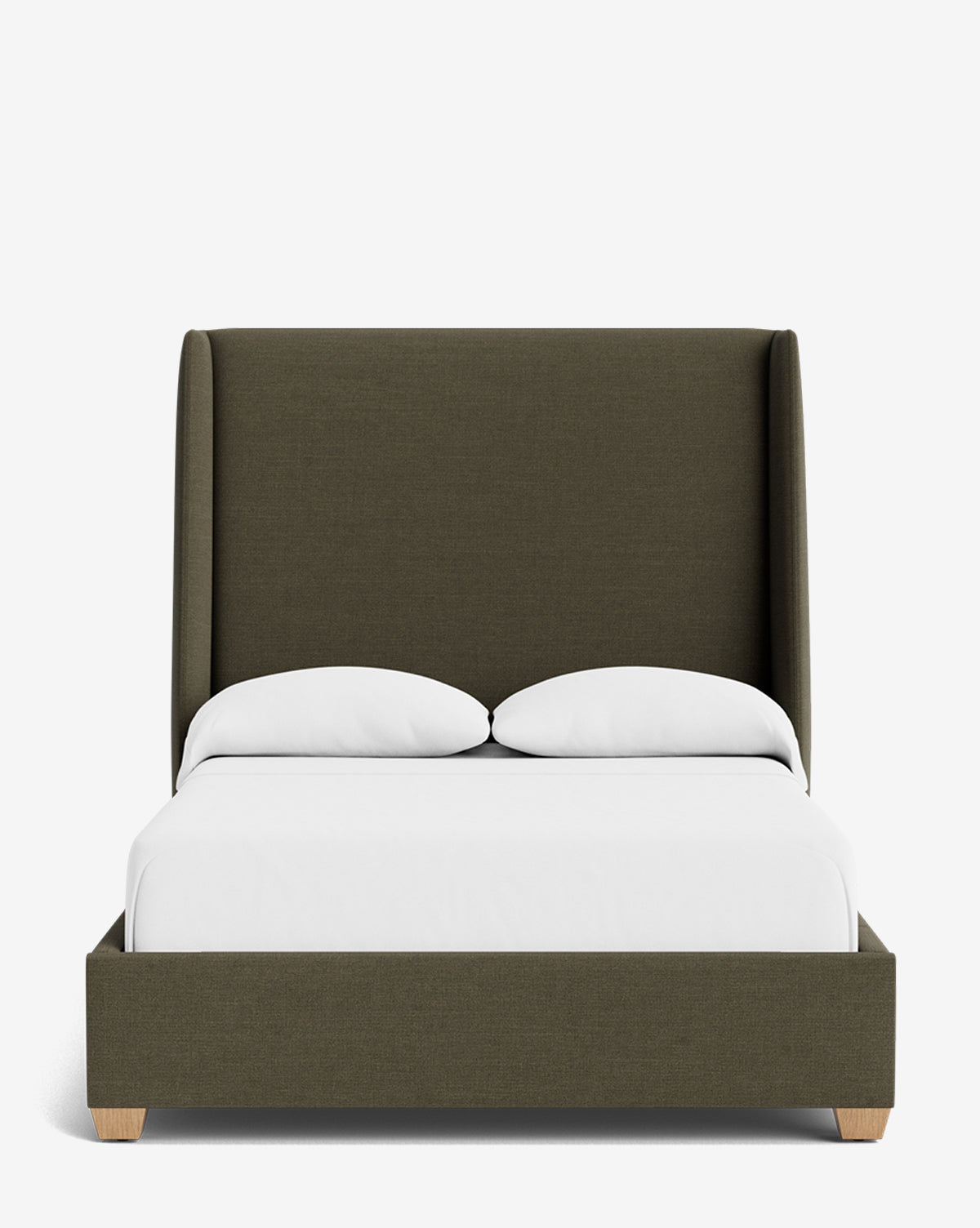 Walt Bed Tall Headboard - Queen Size Upholstered Bed Frame with Adjustable Height - Perfect for Modern Bedroom Decor & Small Spaces