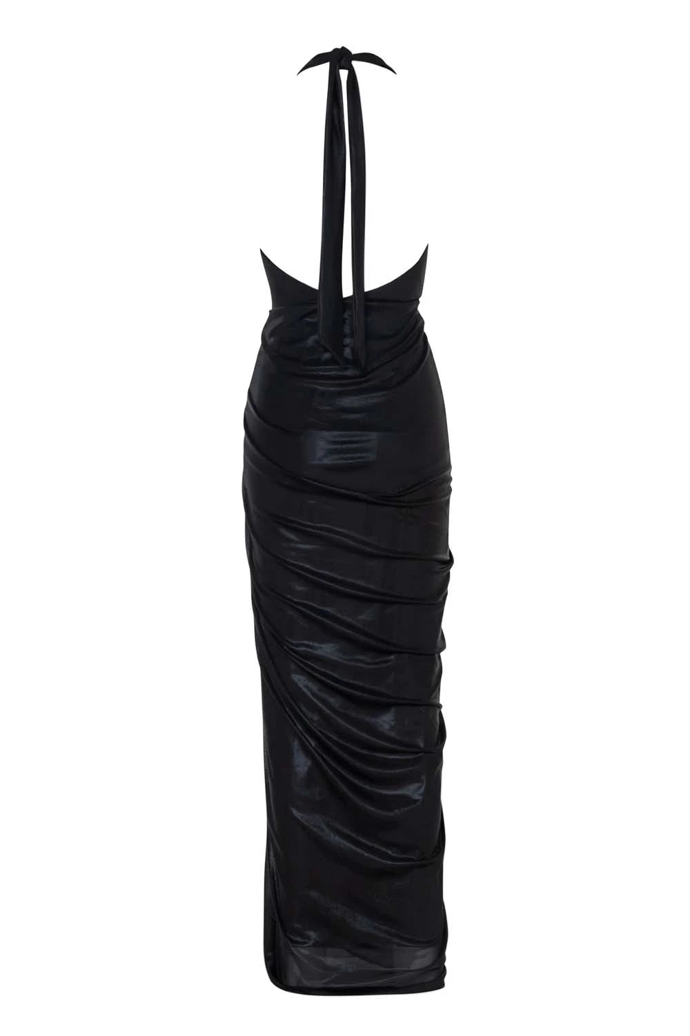 Liz Women's Maxi Dress Black - Elegant Long Sleeve Flowy Summer Dress for Beach, Party & Casual Wear