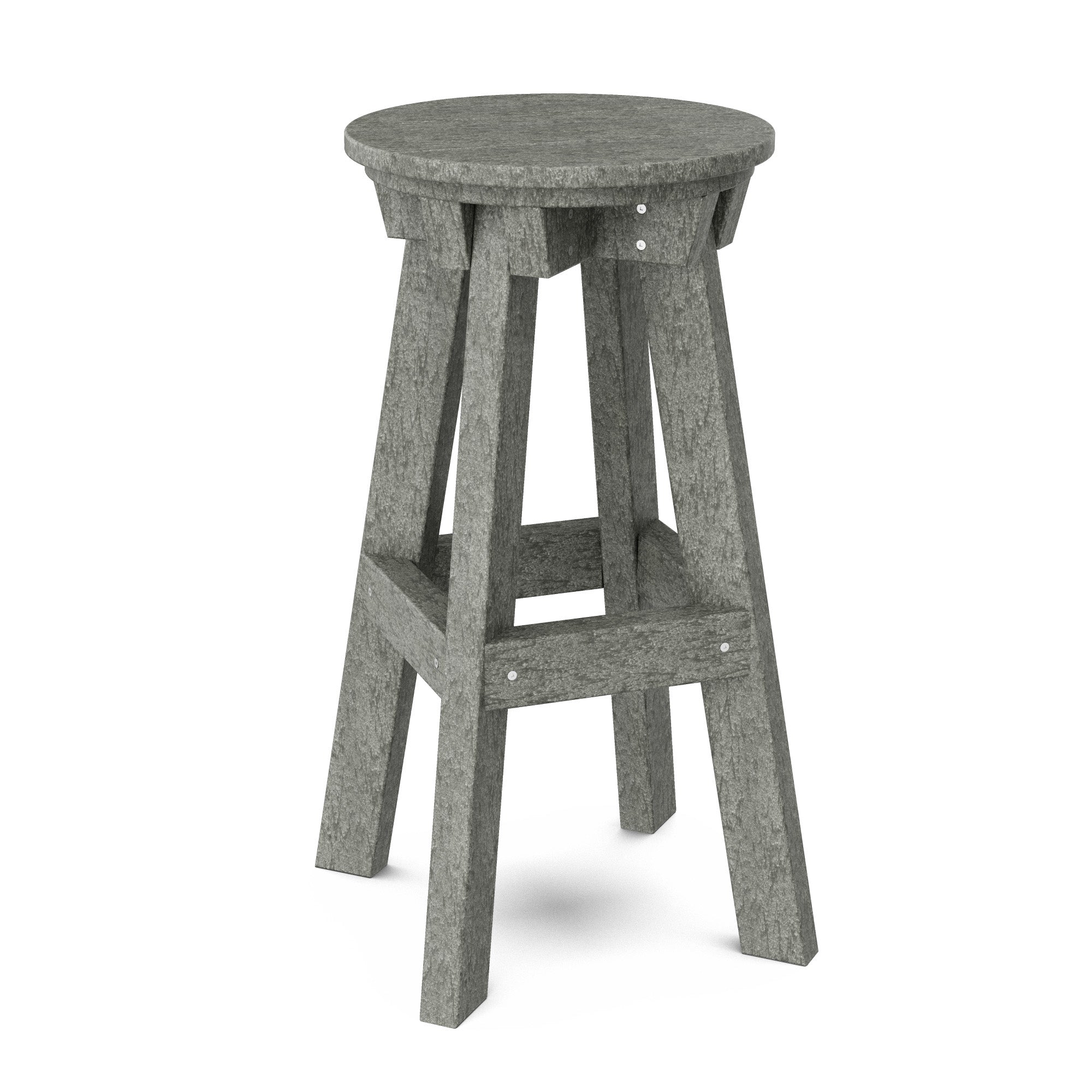 Vintage Heritage Bar Stool - Solid Wood Counter Height Stool with Backrest - Perfect for Kitchen Island, Home Bar & Breakfast Nook