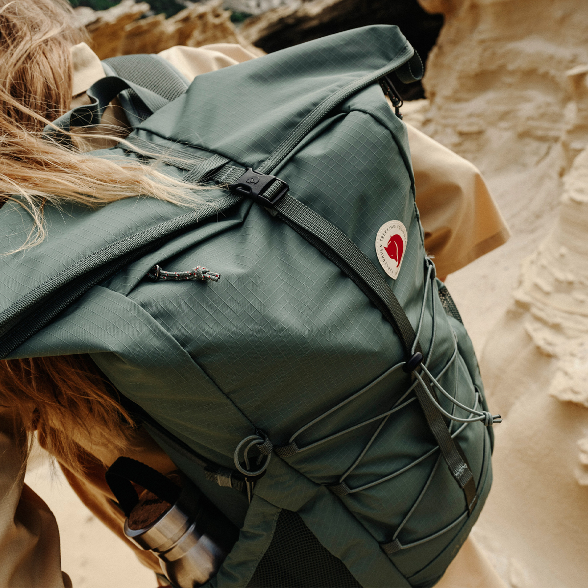Abisko Hike Foldsack - Lightweight Foldable Backpack for Hiking, Travel & Outdoor Adventures | Water-Resistant Daypack for Camping, Commuting & Daily Use