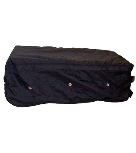 Heavy Duty Rolling Bale Hay Bag with Wheels & Handle - Waterproof Vinyl Coated 600D Nylon Feed Carrier - Perfect for Horse Stables, Farms & Livestock Feeding