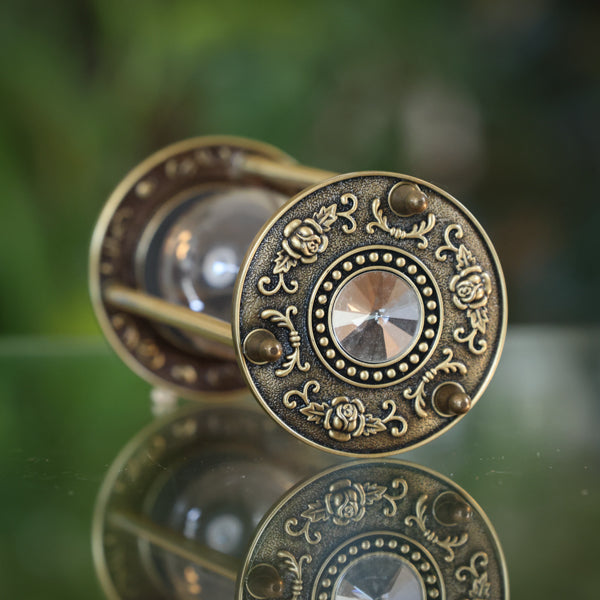 Elegant Crystal Brass Hourglass Urn for Ashes - Perfect for Memorials, Home Decor & Keepsakes | Unique Funeral & Cremation Keepsake