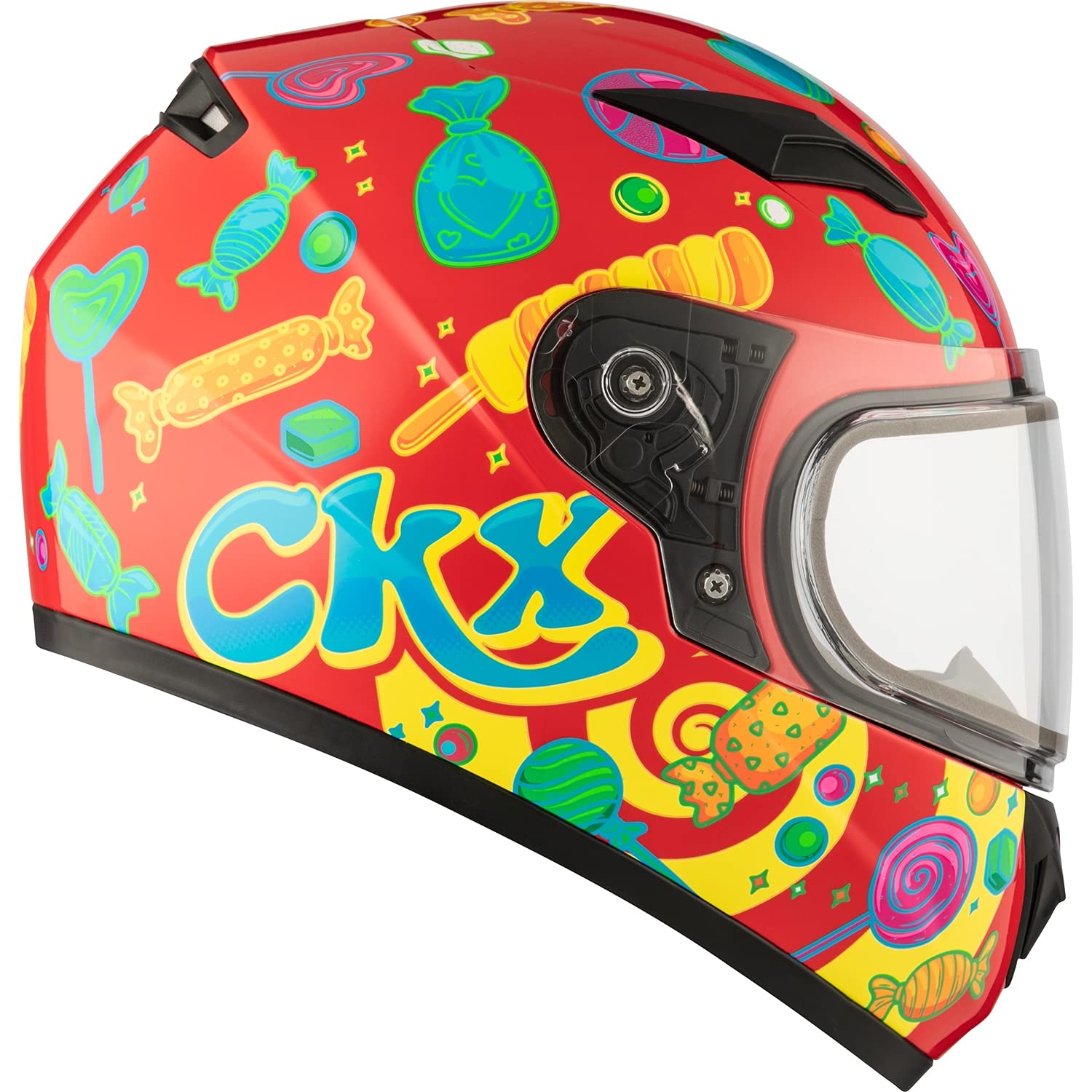 CKX RR519Y Full-Face Snowmobile Helmet for Youth - Winter Sports Safety Gear - Medium Size - Perfect for Snowmobiling, Skiing & Cold Weather Adventures