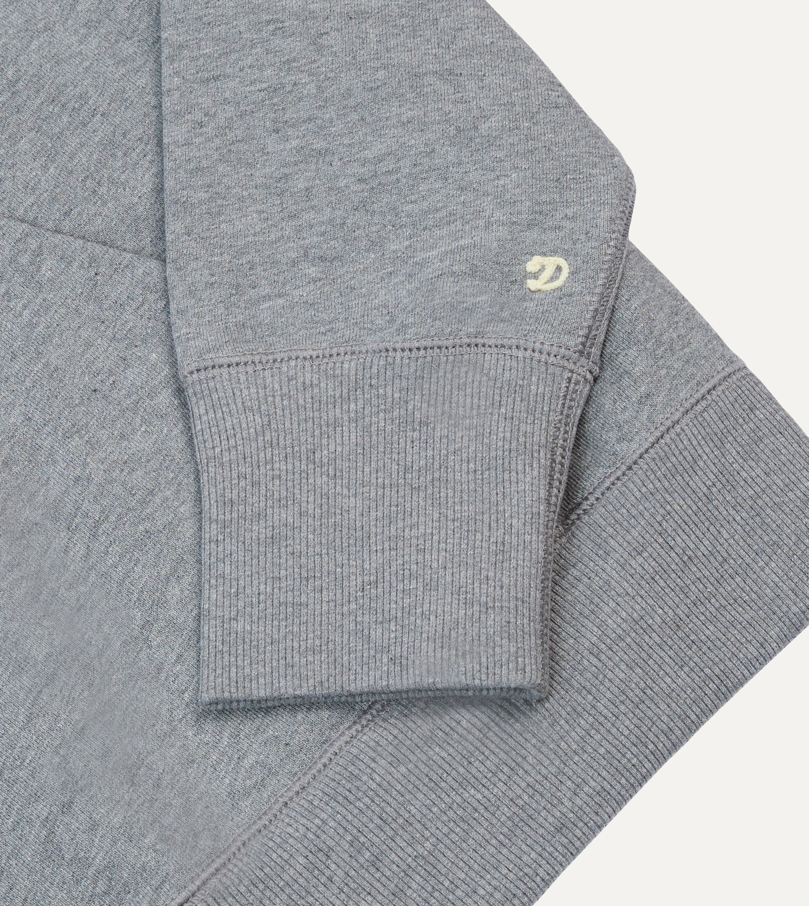 Men's Grey Cotton Quarter Zip Pullover Sweatshirt - Soft & Comfortable Casual Wear for Outdoor Activities & Layering