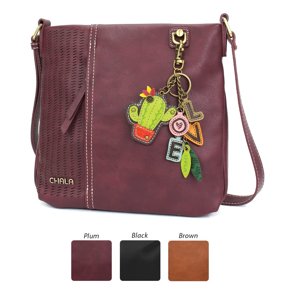 CHALA Laser Cut Crossbody Faux Leather Bag - Stylish Vegan Purse for Women, Perfect for Work, Travel & Everyday Use