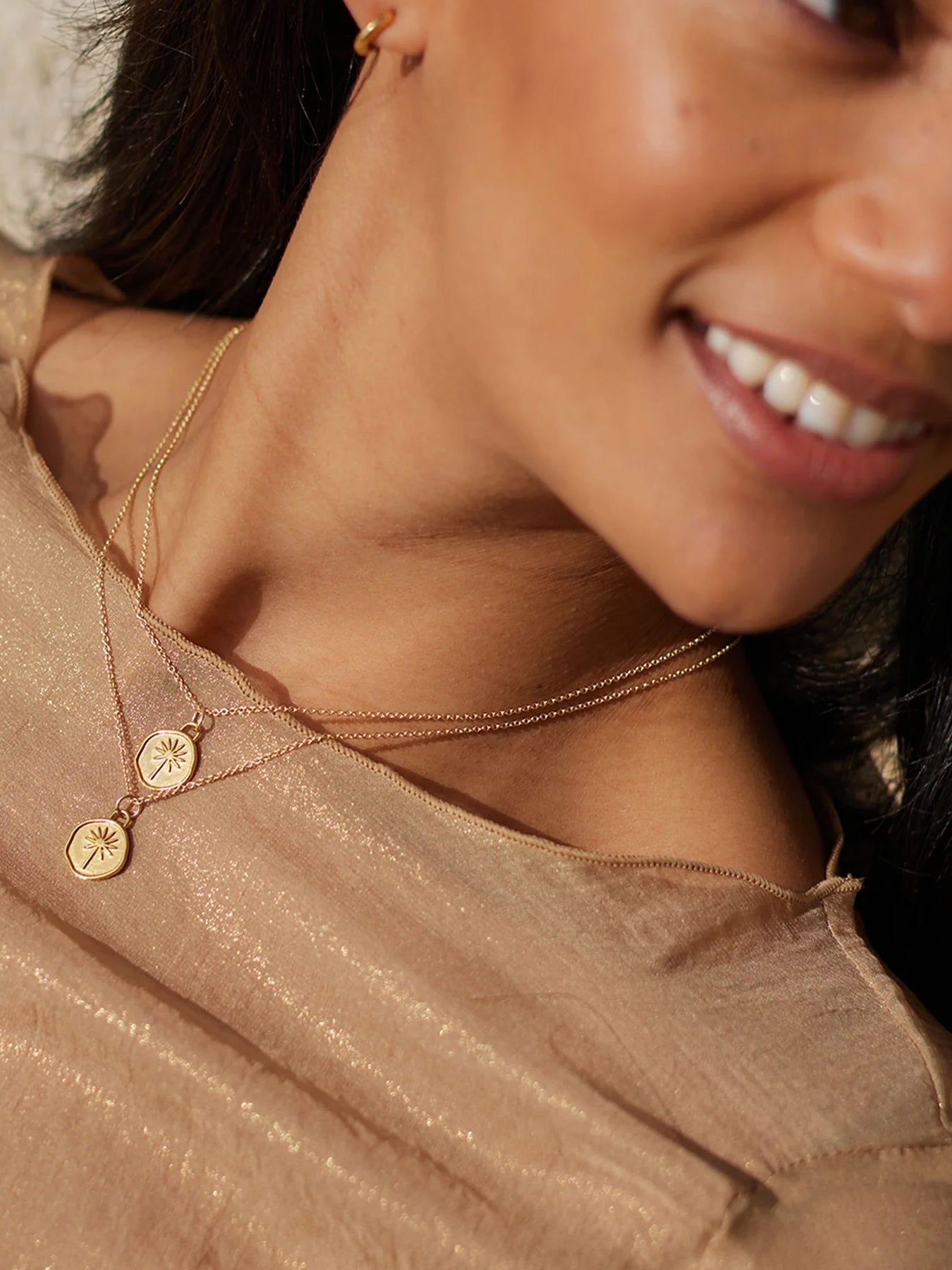 Wanderlust Life Gold Chain Pendant Necklace - Terra Collection | Elegant Jewelry for Women | Perfect for Travel, Date Night & Special Occasions