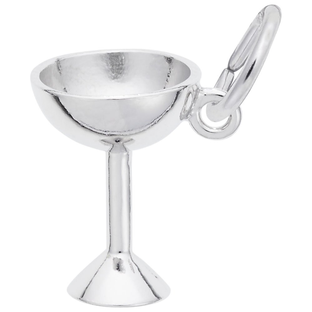 Elegant Champagne Glass Charm for Jewelry Making - Perfect for Bracelets, Necklaces & DIY Accessories (Great for Weddings, Parties & Gifts)