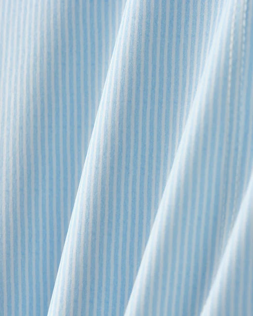 Rhone Men's 7.5 Inch R&R Quick-Dry Swim Trunks - Light Blue Stripe | Comfortable Beach Shorts for Swimming, Surfing & Vacation | Perfect for Pool, Beach & Water Sports