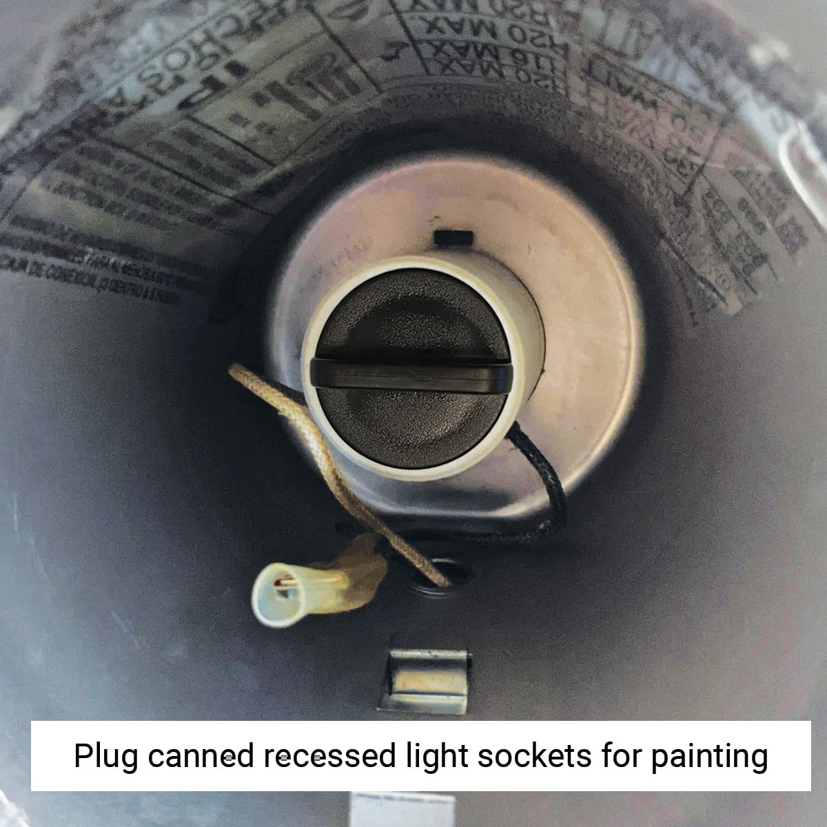Childproof Light Socket Safety Cap Plugs - 5 Pack for String Lights, Recessed & Standard Sockets - Prevent Electric Shock & Dust - Perfect for Holiday Decor, Nursery Safety & Outdoor Lighting