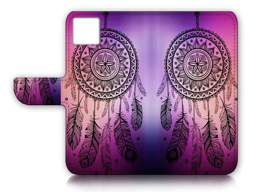 iPhone 11 Pro Max Wallet Case with Flip Cover - Purple Dream Catcher Design (Model A23246) | Slim Protective Phone Case with Card Holder for Everyday Use & Travel