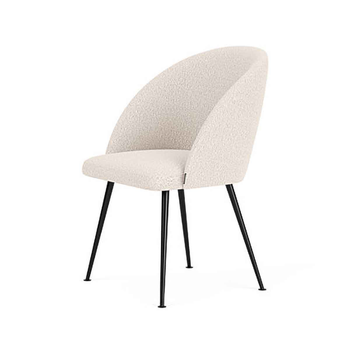 Holly Boucle Dining Chair - Modern Upholstered Accent Chair for Kitchen, Dining Room & Office - Comfortable & Stylish Home Decor