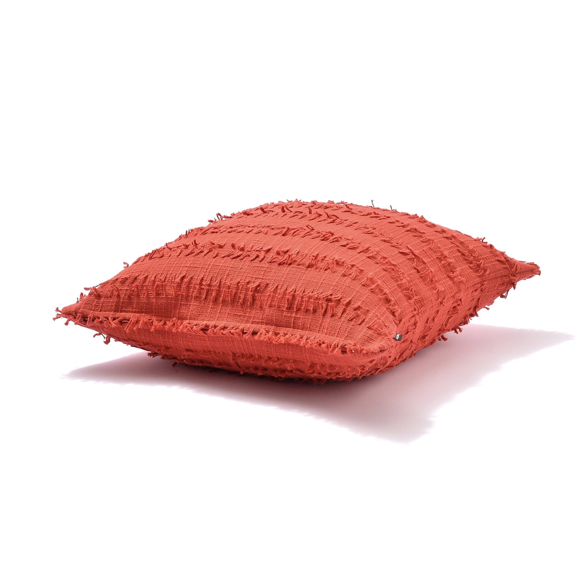 Premium Jacquard Cushion Cover 18x18 Inches - Soft Orange Decorative Pillow Case for Sofa, Bed & Home Decor - Luxury Textured Throw Pillow Cover for Living Room, Bedroom & Office