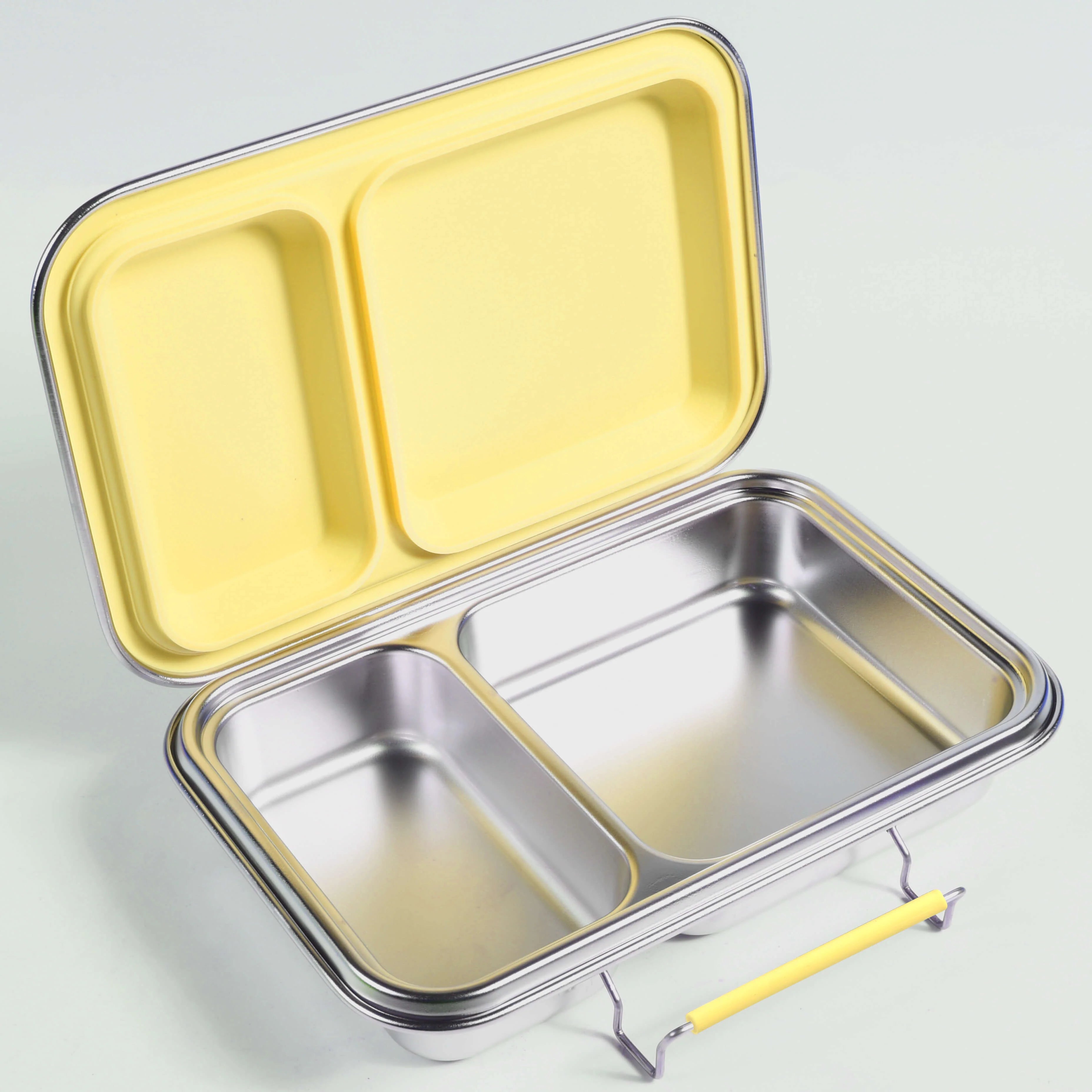 EcoCocoon 2-Compartment Bento Lunch Box | Eco-Friendly Reusable Food Container for Work, School & Picnics | Leak-Proof & Microwave Safe | BPA-Free Meal Prep Storage