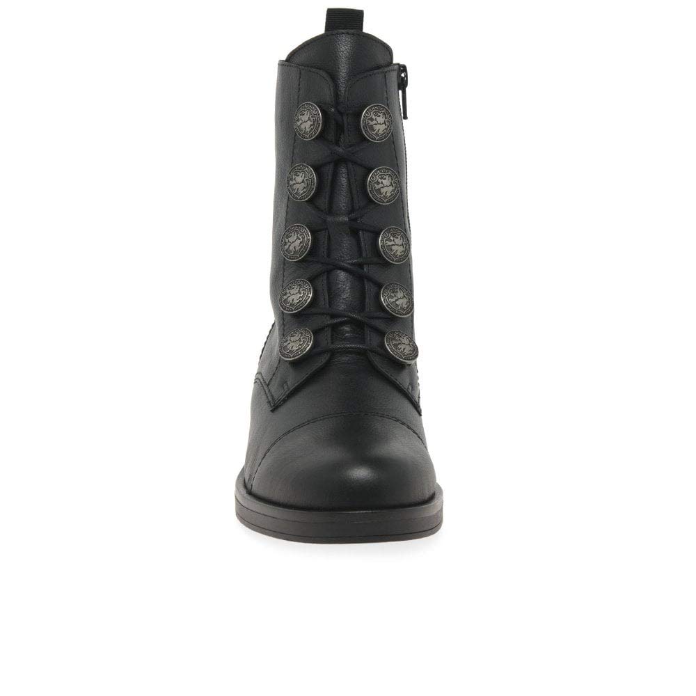 Gabor Women's Lady Biker Boots - Black Leather Motorcycle Boots Size 5 M | Stylish & Comfortable for Riding, Casual Wear & Night Out