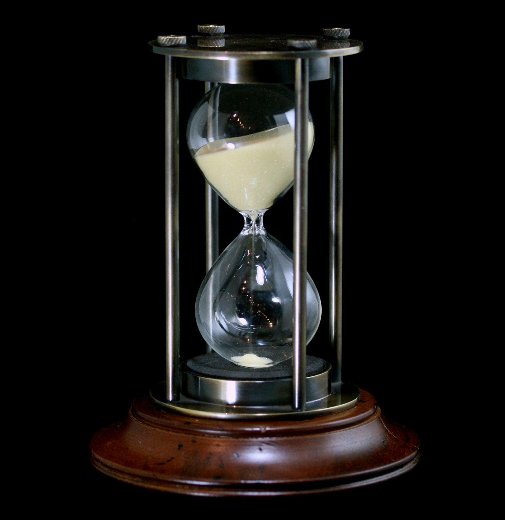 30 Minute Bronze Hourglass - Premium Sand Timer for Cooking, Games & Meditation | Vintage Home Office Decor